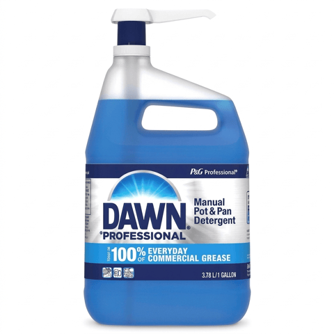 134 fl.oz. - Dawn Professional Manual Pot & Pan Dish Soap, 1 Gallon – Heavy Duty Liquid Dish Detergent, Commercial Strength Grease Cutting Formula, Long-Lasting Cleaning Power