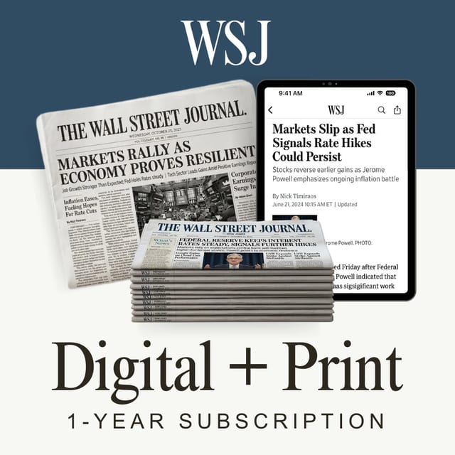 Wall Street Journal (Digital & Print) 1-Year Subscription