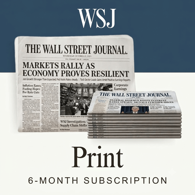 Wall Street Journal (Print) 6-Month Subscription