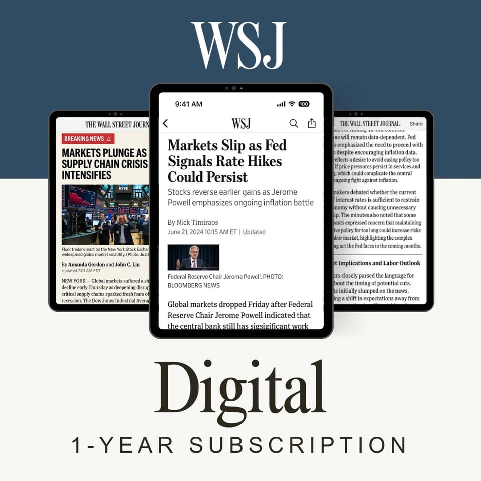 Wall Street Journal (Digital) 1-Year Subscription
